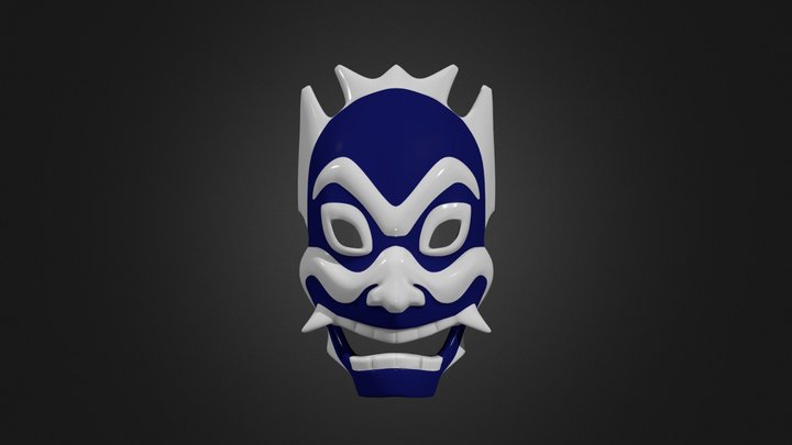 Blue Spirit Mask 3D Model