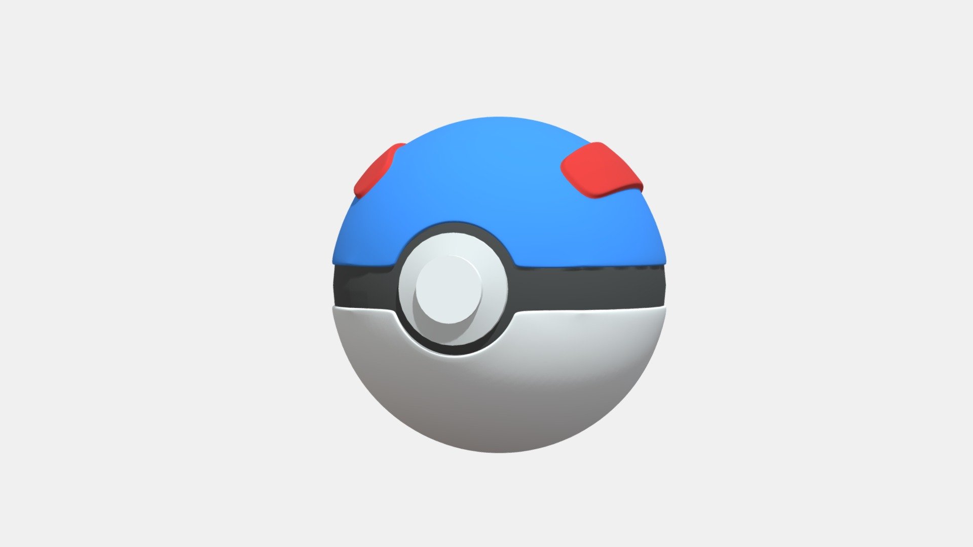 Great Ball Pokeball - 3D Pokeball Model - Download Free 3D model by ...