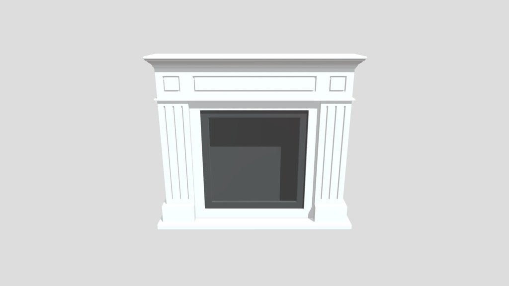 White Bioethanol Fireplace