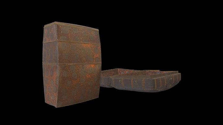 金唐革弁当篭（弁当箱） 3D Model