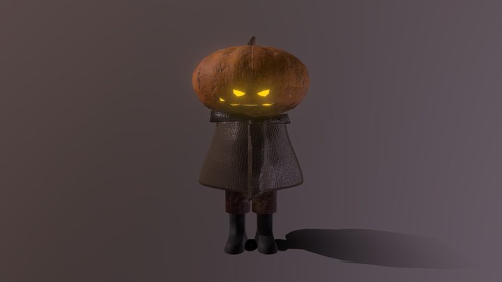 Pumpkin Head 3D Model