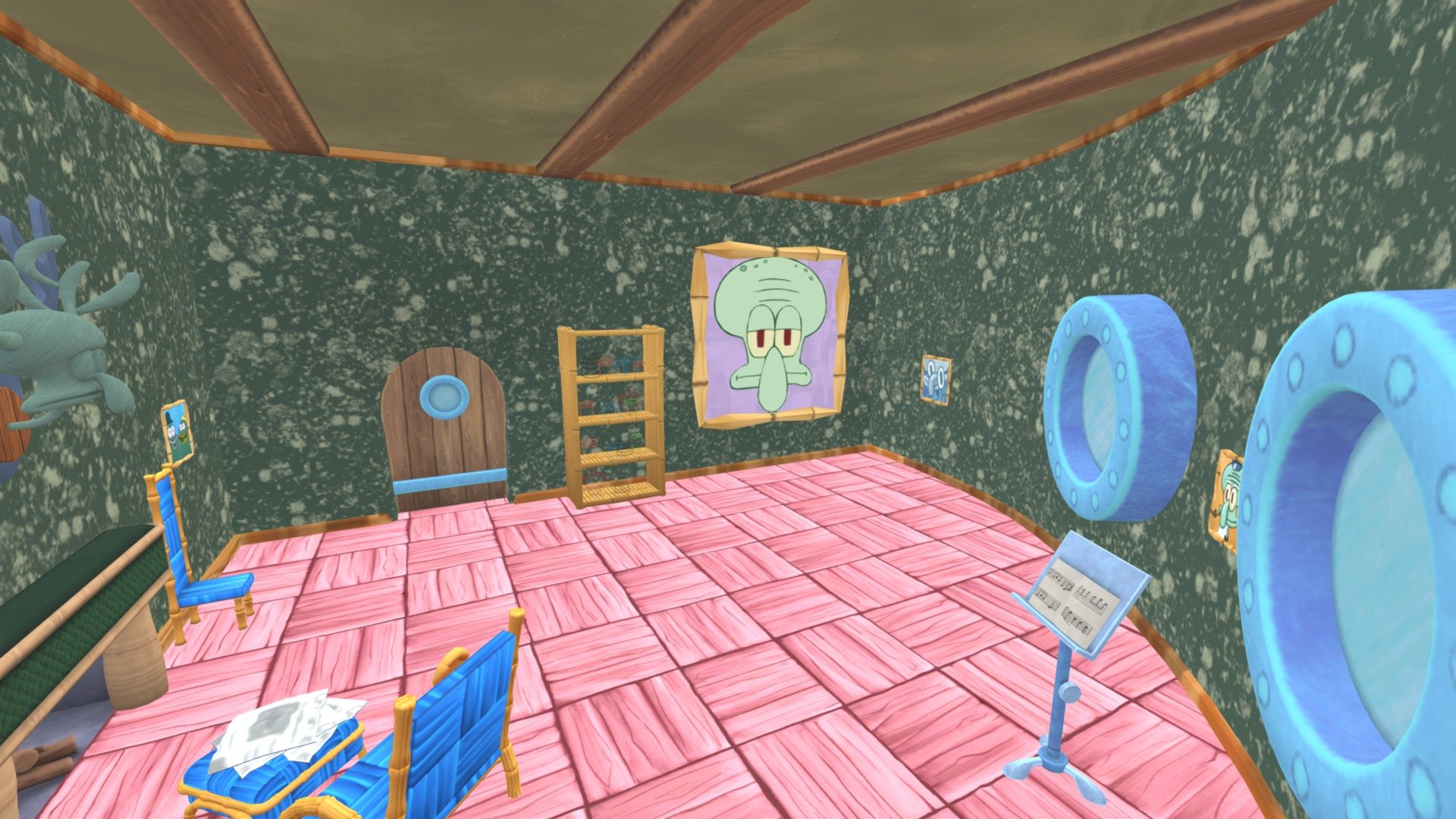 Sbfbbr - Squidwards Tiki - Download Free 3D model by SMF Features ...