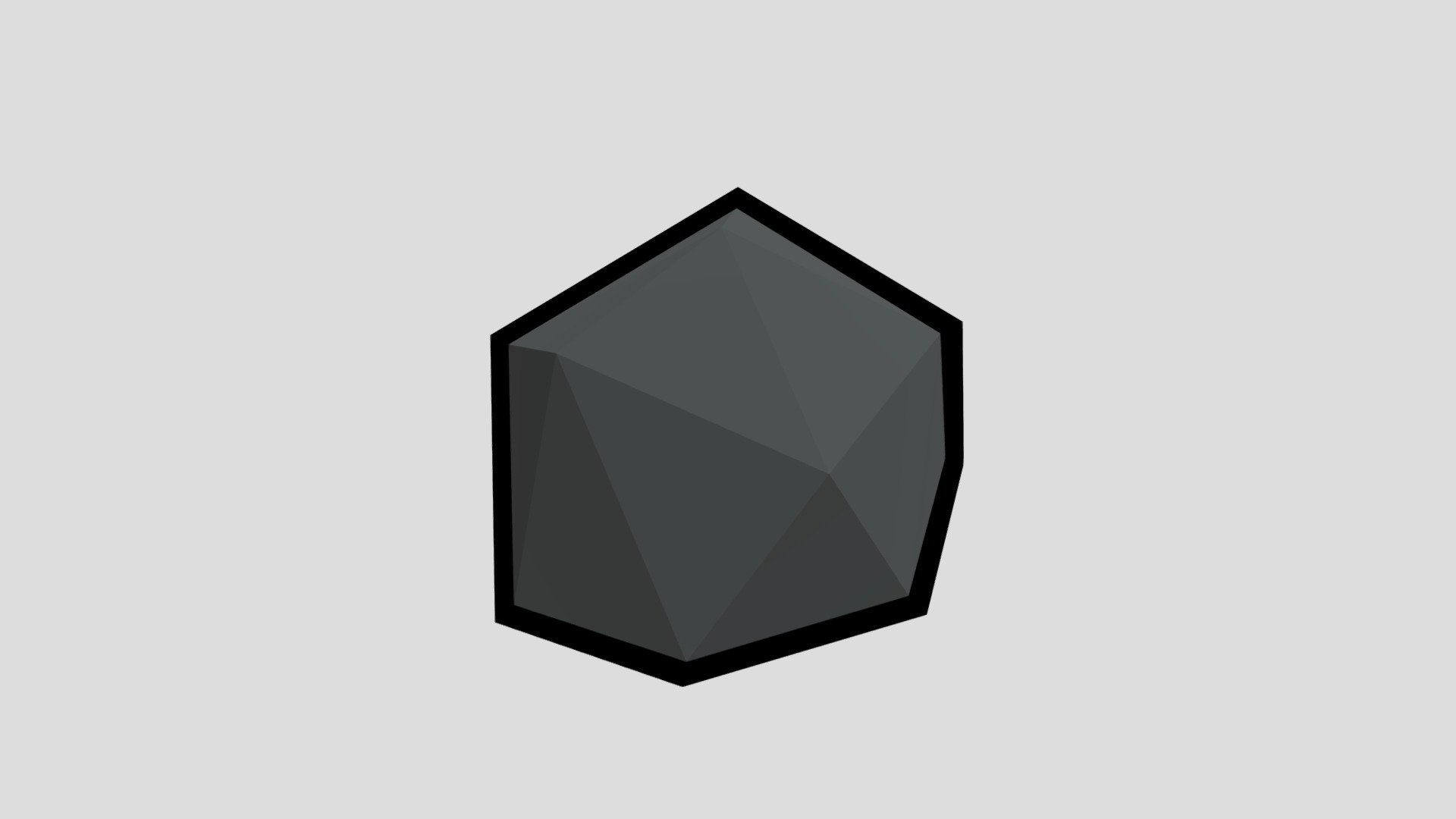 Low poly rock