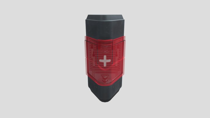 Sci-Fi Health Station 3D Model