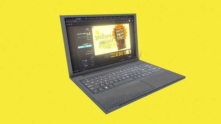 PSX - Laptop 3D Model