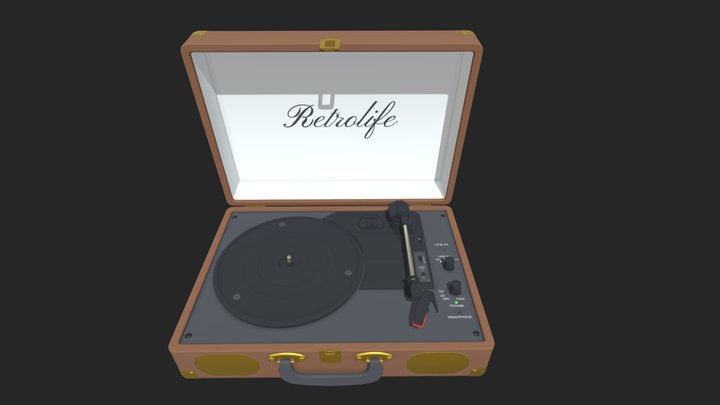 Vinyl Player 3D Model