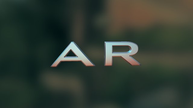 Renault Carname sample letters 3D Model
