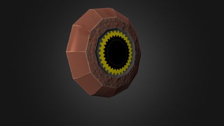 Sun Old Copper Shield 3D Model