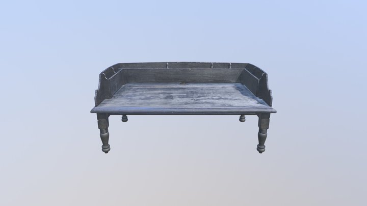 Black Desk 3D Model