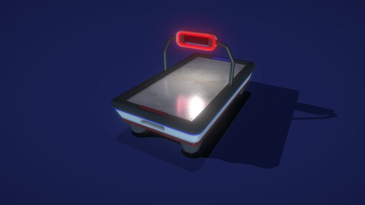 Air Hockey Table 3D Model