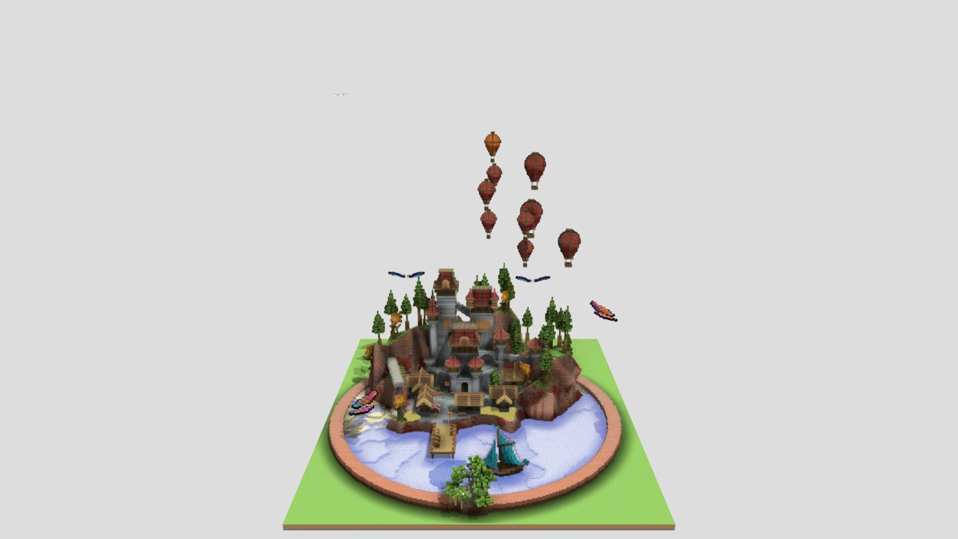 Island Castle - 200x200 - 3D model by Senior Studios (@seniorstudios ...