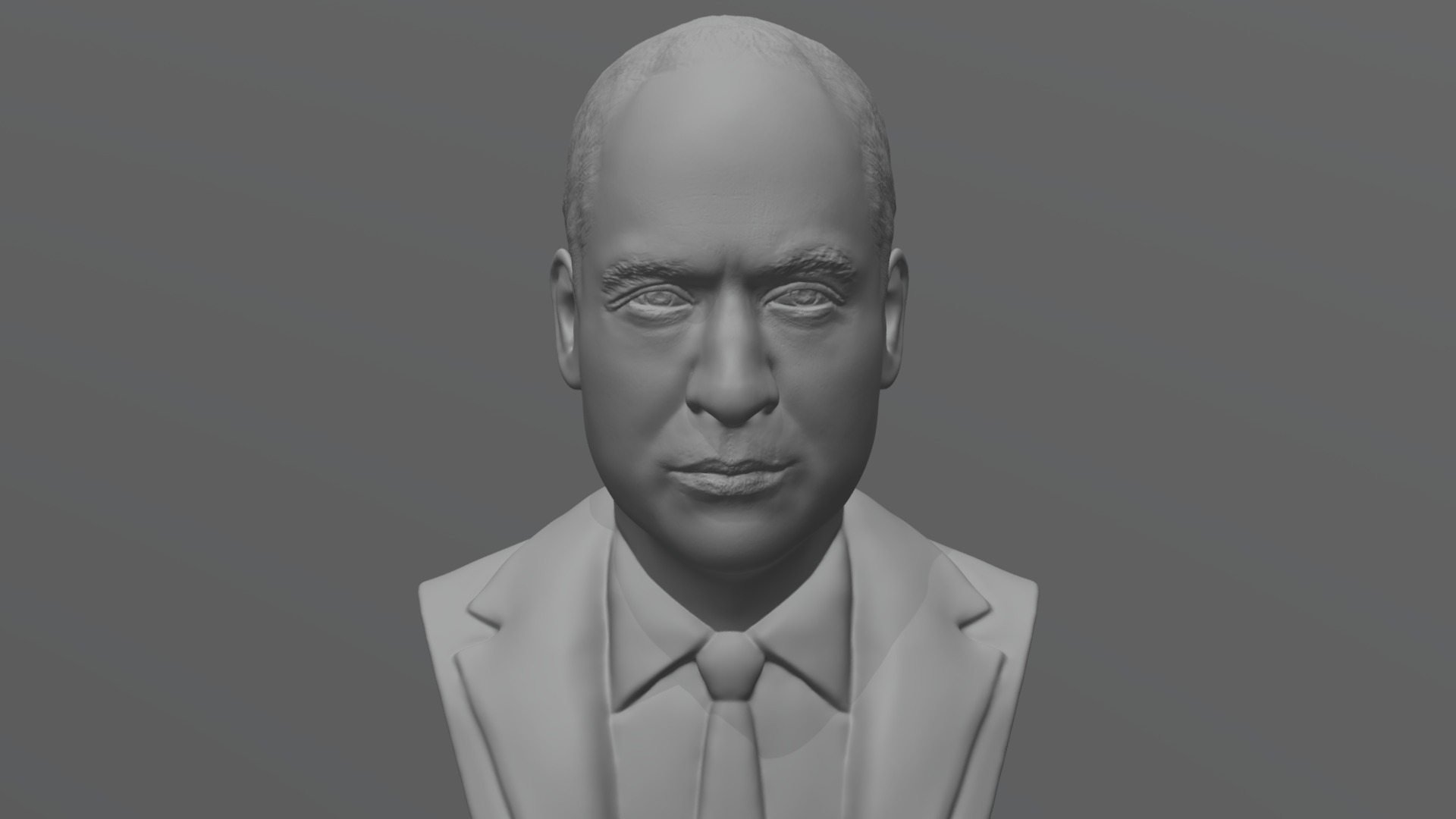 3D model Prince William bust for 3D printing - This is a 3D model of the Prince William bust for 3D printing. The 3D model is about a man in a suit.