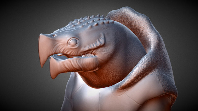 Alien Turtle 3D Model