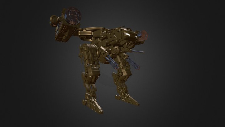 Battle Mech 3D Model
