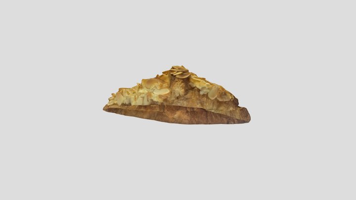 Almond Croissant 3D Model