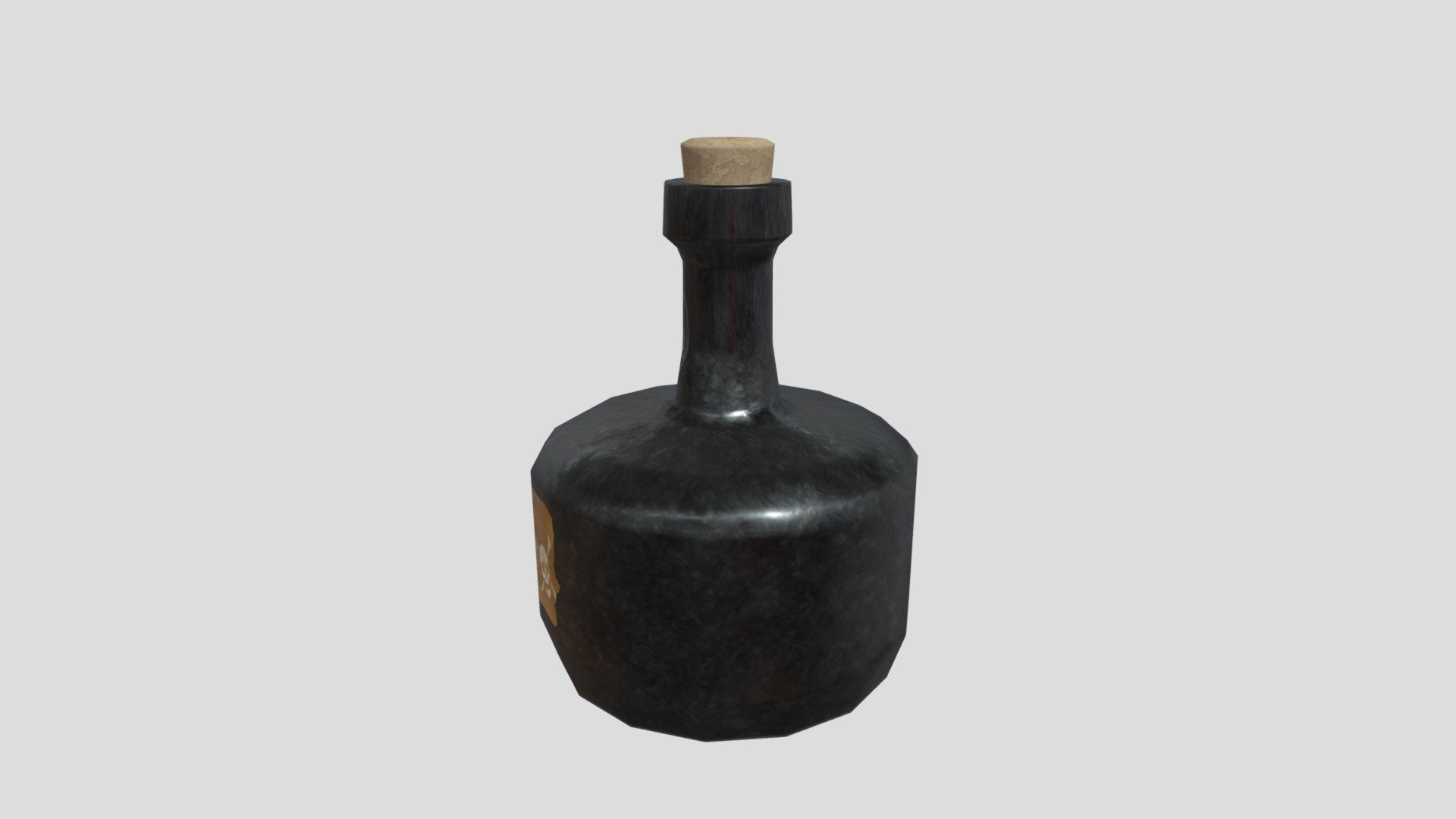 Pirate Rum Bottle D Model By Adamj E C Sketchfab