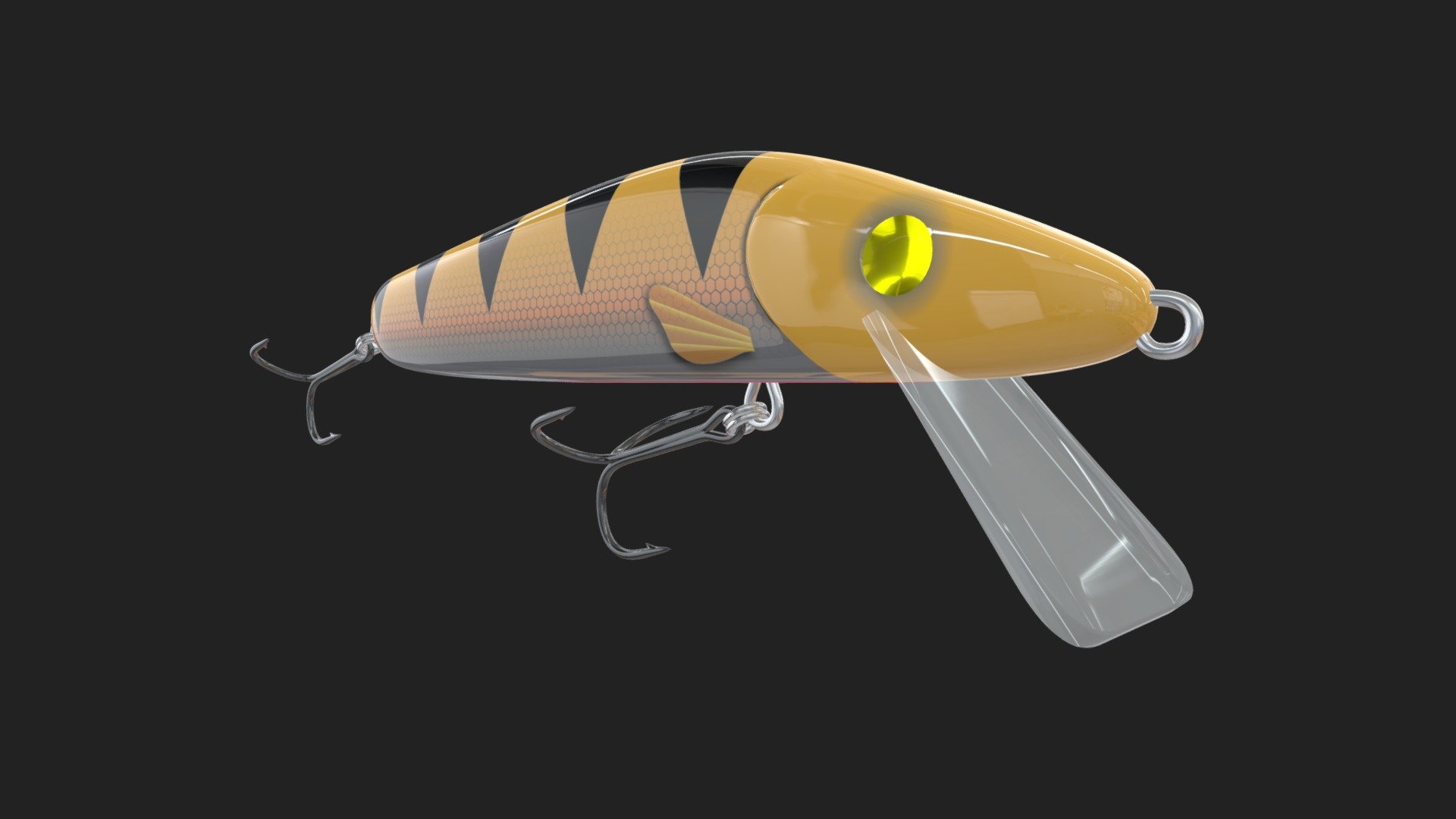 Crankbait Lure - 3D model by All Inclusive Angler (@allinclusiveangler)  [30821b0]