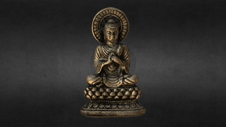 Buddha photogrammetry - Materials remake 3D Model