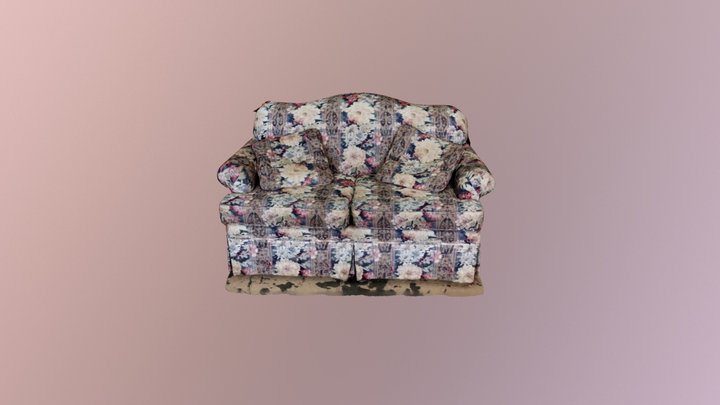 Salvation army Flower Couch 3D Model