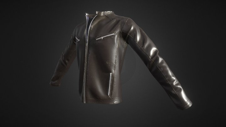 Leather jacket 3D Model