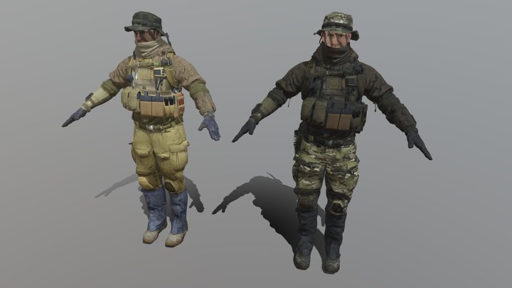 Battlefield 4 - U.S Recon – Kostenloses 3D-Modell STL