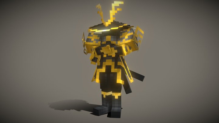 Samurai - Minecraft x64 3D Model