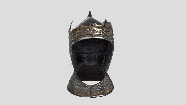King Gustav Vasas Helmet - AR Ready 3D Model