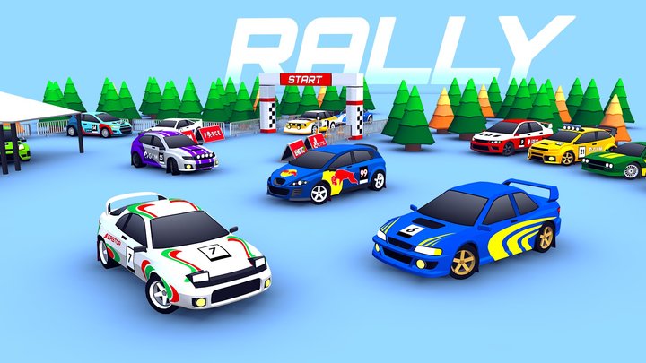 ARCADE: Rally Cars 3D Model