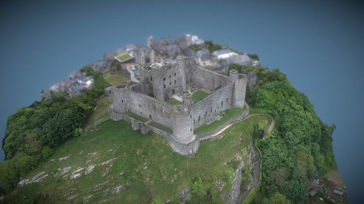 Harlech Castle 3D Model