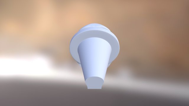 Garbage Disposal Plunger with scraper edge 3D Model