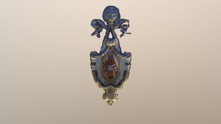 Habsburg Coat of Arms, Vienna, Austria 3D Model