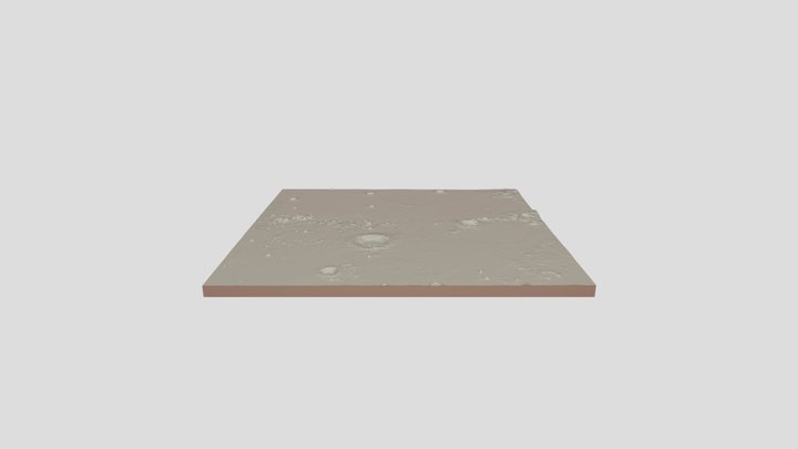 Moon Near Side – Lunar Terrain Model
