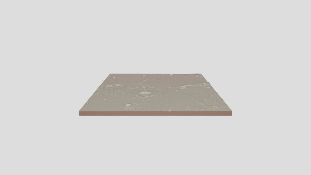 Moon Near Side – Lunar Terrain Model