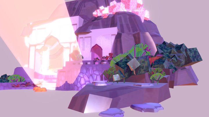 Sanctuary with lanterns -Kaitlynn Kendall 3D Model