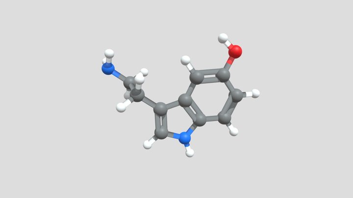 Serotonin – Kostenloses 3D-Modell STL