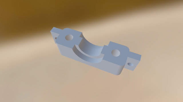 E3D Carriage Clamp With Fan Mount 3D Model