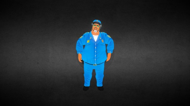 Mexican Police 3D Model