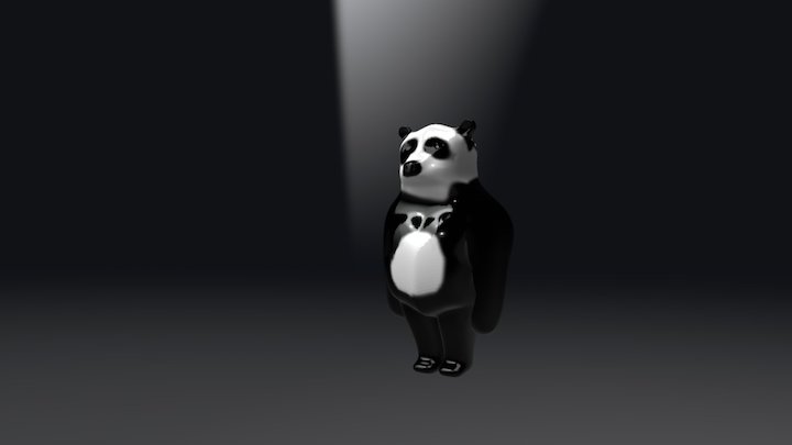 Fat Panda 3D Model