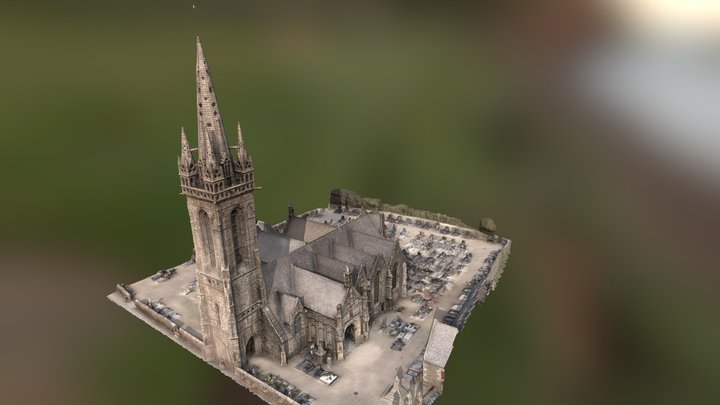 Eglise paroissiale Notre-Dame de Bodilis 3D Model