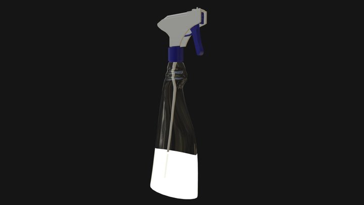 Liquid spray bottle 3D Model