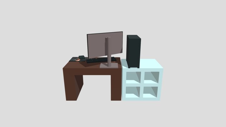 Computer Setup 3D Model