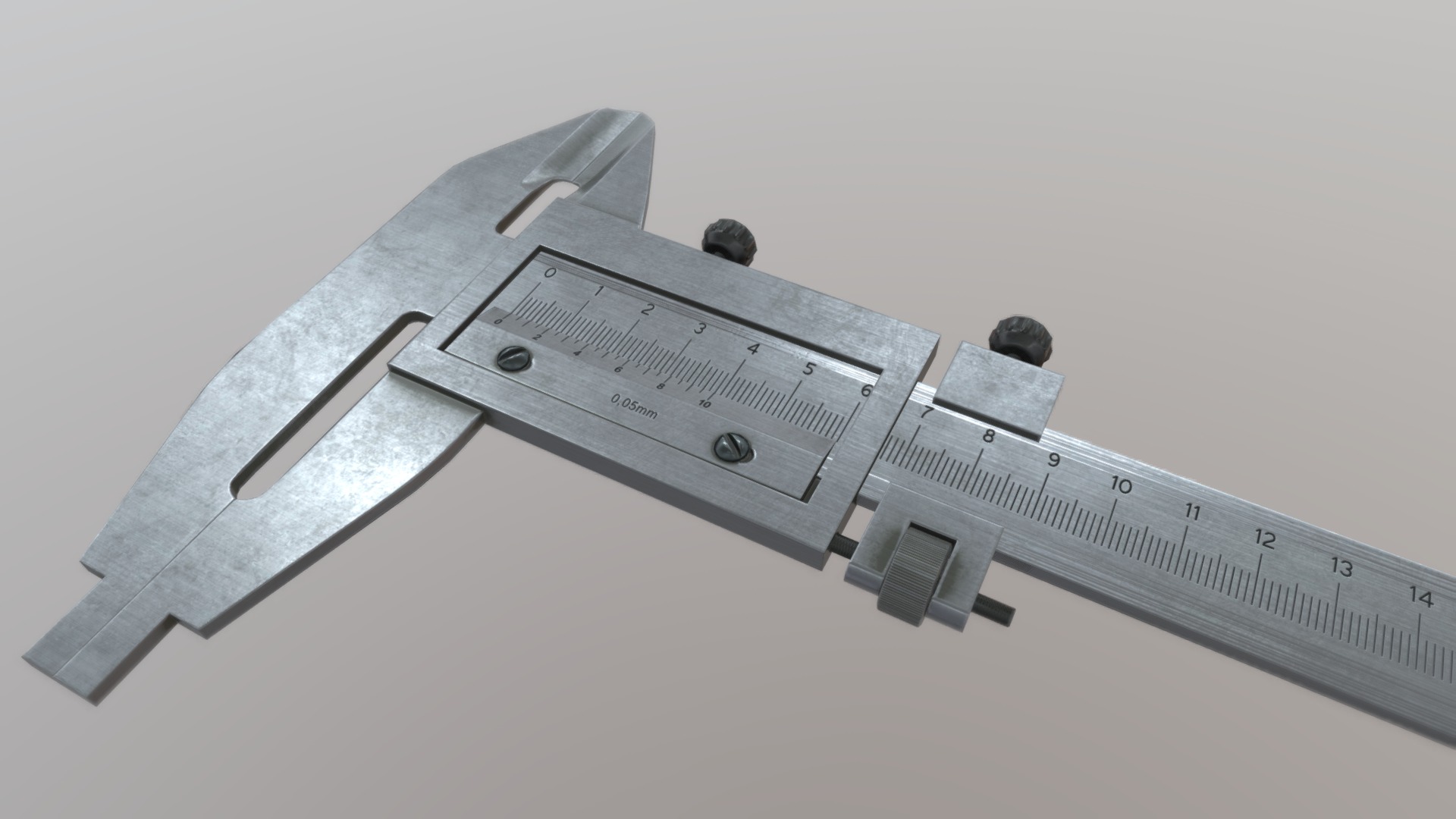 3D model Caliper - This is a 3D model of the Caliper. The 3D model is about a grey and white model of a jet fighter.