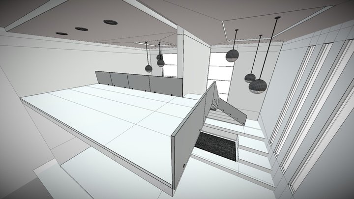 Gallery room 3D Model