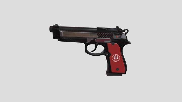 Beretta M92 3D Model
