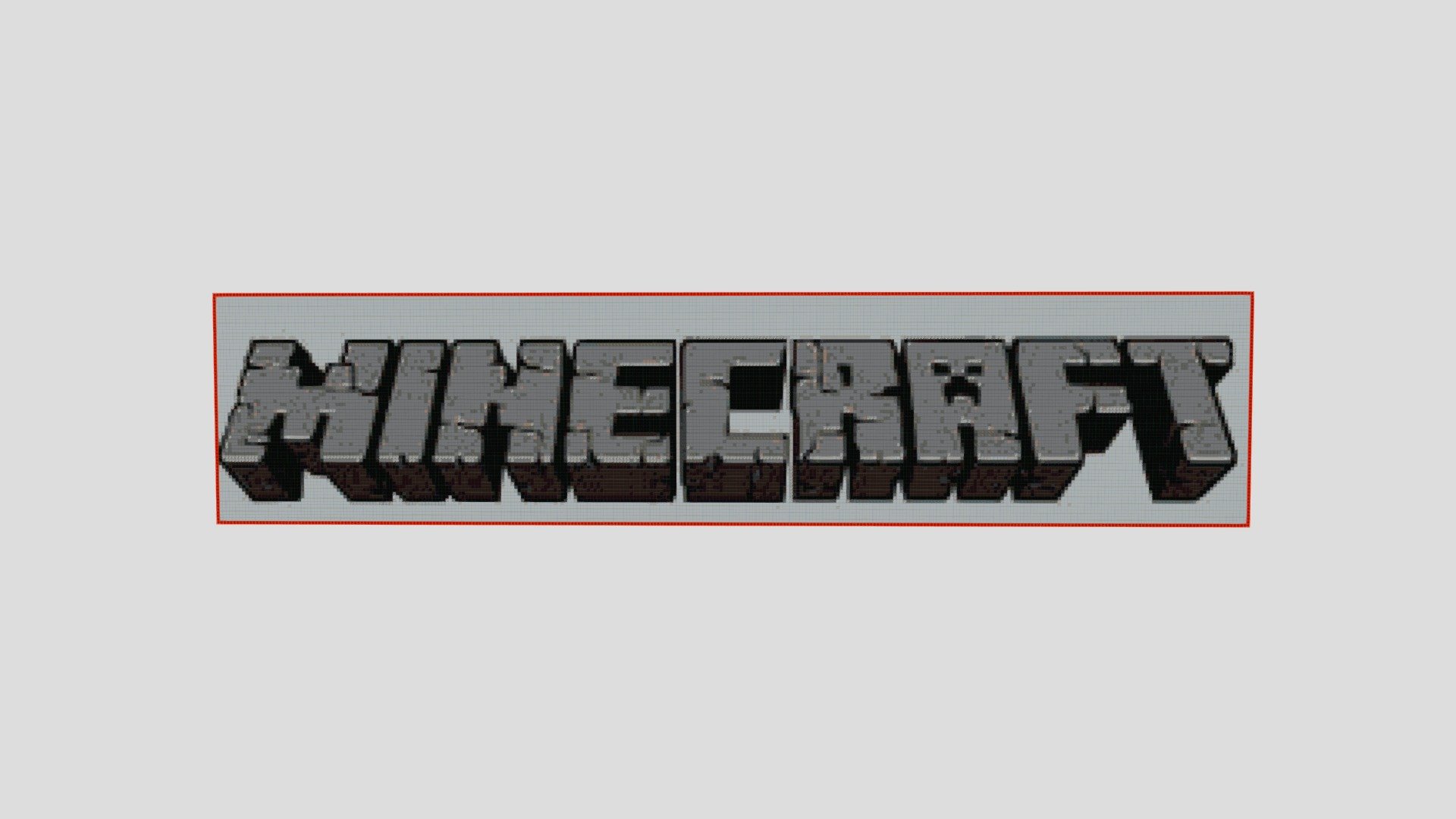 Minecraft Logo Download Free 3d Model By Madexc Madexc 3093fd0