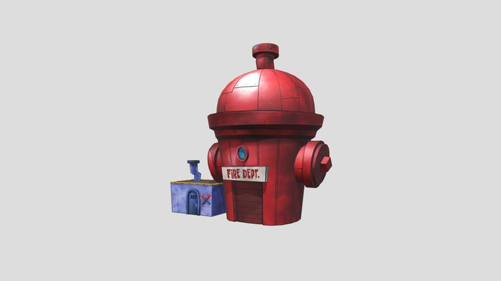SpongeBob Patty Pursuit: Fire Department 3D Model