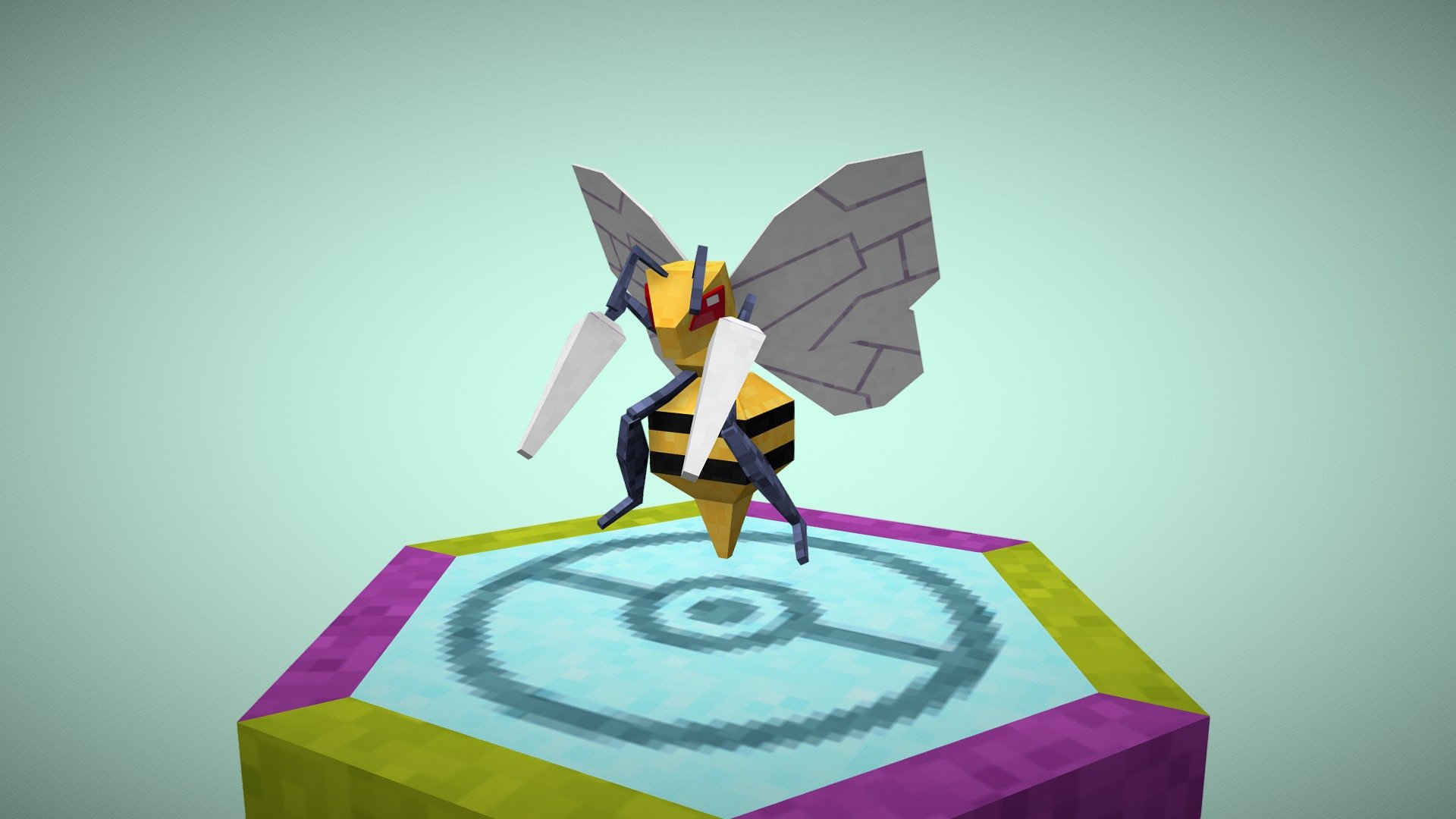 #015 Beedrill - 3D model by joshua_MDA [3095a18] - Sketchfab
