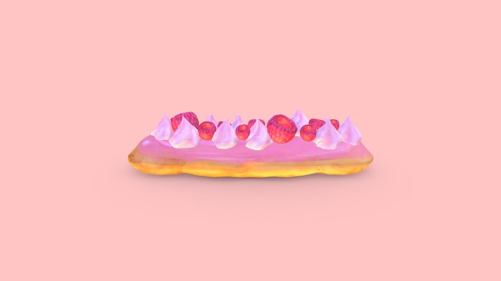 Fancy Eclair 3D Model