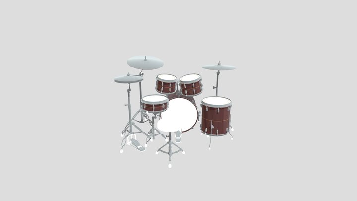 Pearl Classic Drum Kit – Modello 3D gratuito STL