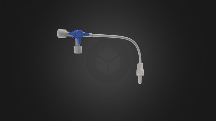 ThreeWays Stopcock 3D Model